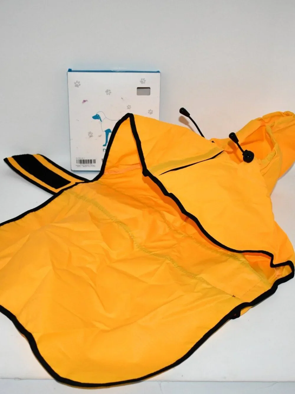 Dolitego Dog Raincoat, Reflective, Waterproof Rain Jacket Hoodie, Yellow, Medium